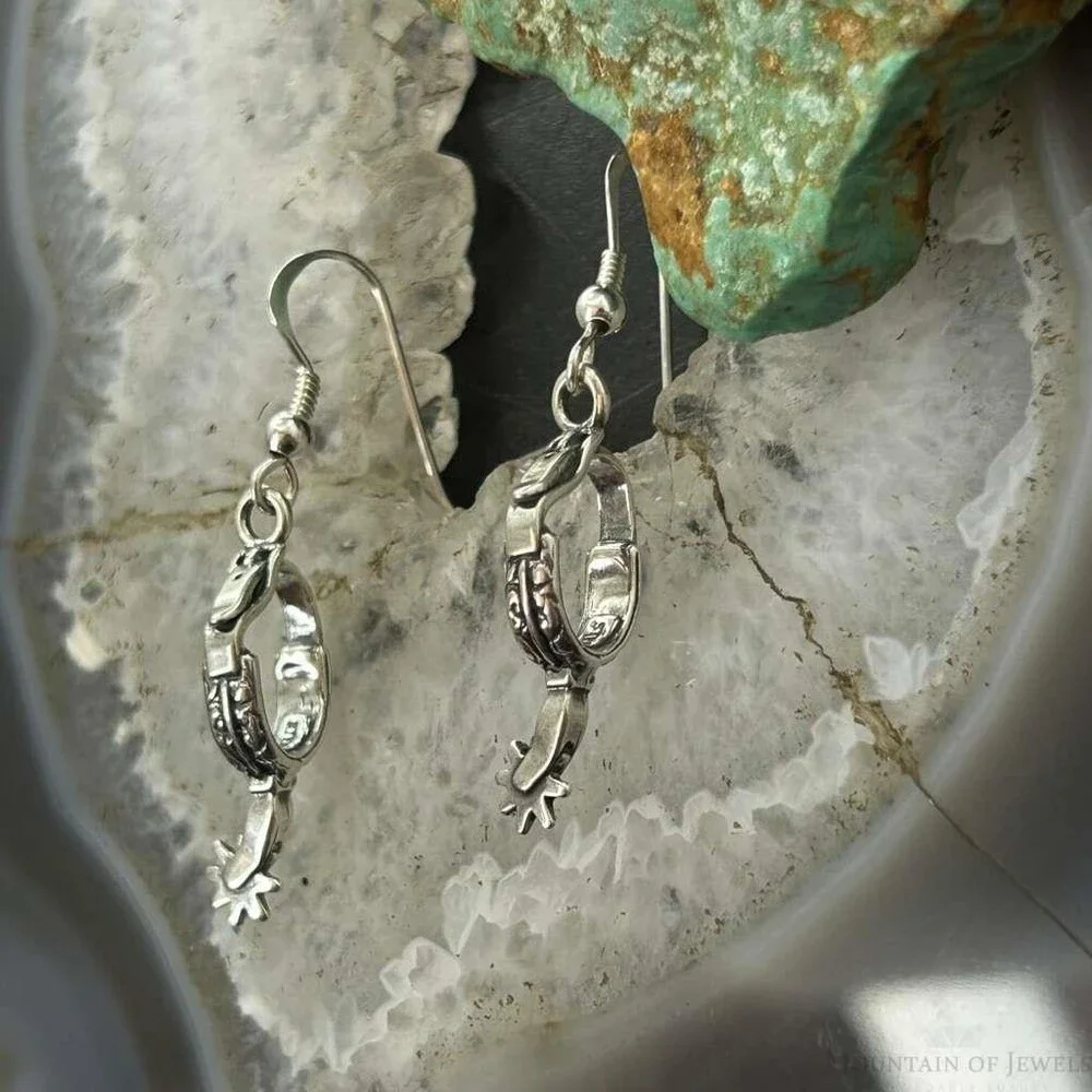 Carolyn Pollack Sterling Silver Spurs Dangle Earrings For Women